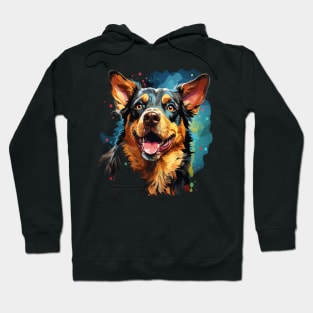 Australian Cattle Dog Rainbow Hoodie